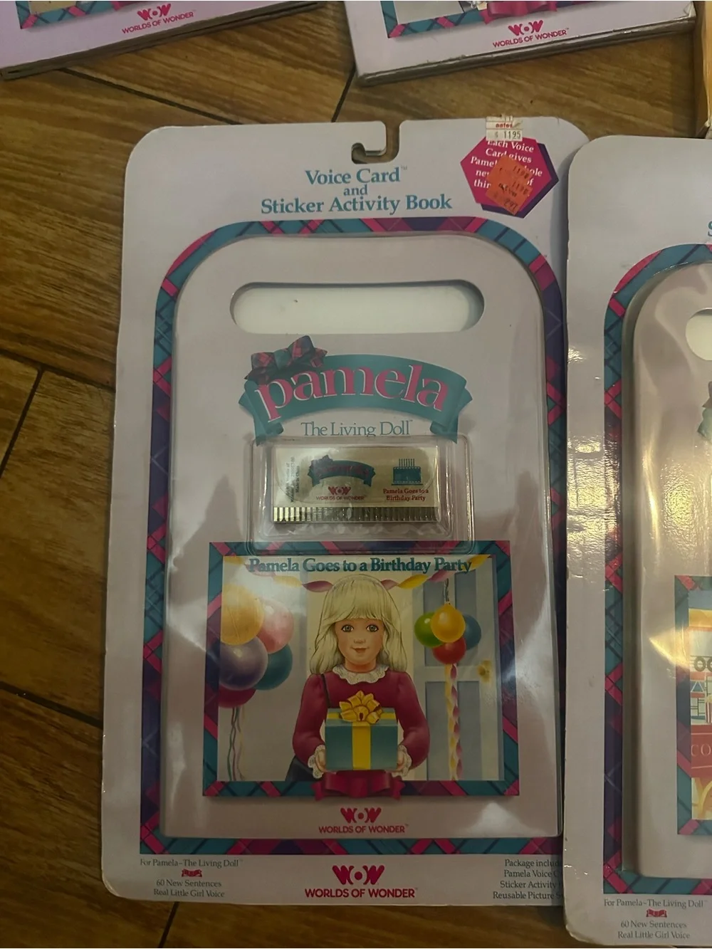 1986 Worlds of wonder Pamela the living doll voice card sticker books